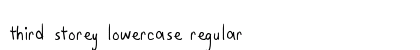 Third Storey Lowercase Regular preview