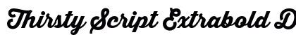 Thirsty Script Extrabold Demo Regular preview