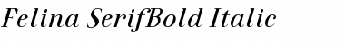 Felina SerifBold Italic Regular Font