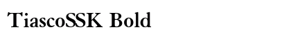 TiascoSSK Bold Preview