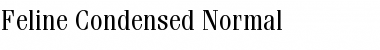 Feline Condensed Normal Font