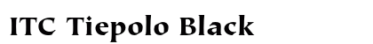 ITC Tiepolo Black Preview