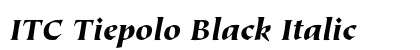 ITC Tiepolo Black Italic Preview