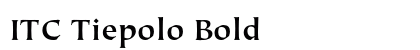 ITC Tiepolo Bold preview