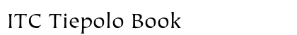 ITC Tiepolo Book Preview