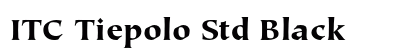 ITC Tiepolo Std Black Preview