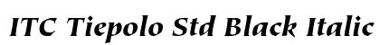 ITC Tiepolo Std Black Italic Preview