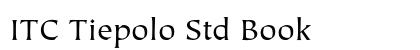 ITC Tiepolo Std Book Preview