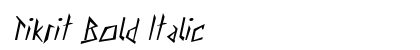 Tikrit Bold Italic Preview
