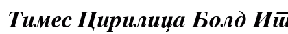 Times Cirilica Bold Italic Preview