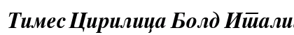 Times Cirilica Bold Italic Preview