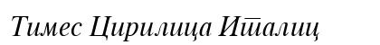 Times Cirilica Italic preview