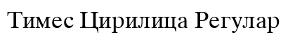 Times Cirilica Regular preview