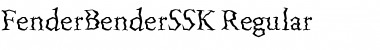 FenderBenderSSK Regular Font