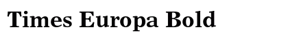 Times Europa Bold preview