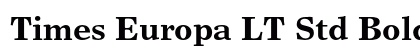 Times Europa LT Std Bold preview