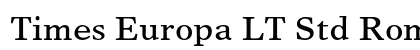 Times Europa LT Std Roman Preview