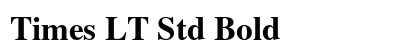 Times LT Std Bold preview