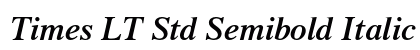Times LT Std Semibold Italic Preview