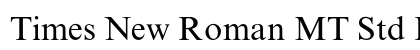 Times New Roman MT Std Regular preview