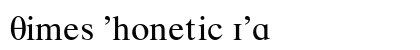 Times Phonetic IPA Preview