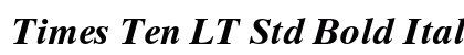 Times Ten LT Std Bold Italic Preview