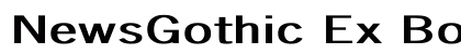 NewsGothic Ex Bold Bold preview