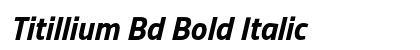 Titillium Bd Bold Italic Preview