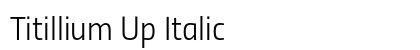 Titillium Up Italic preview