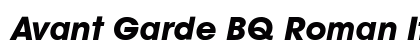 Avant Garde BQ Roman Italic Preview
