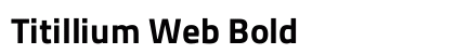 Titillium Web Bold preview