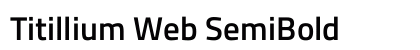 Titillium Web SemiBold Preview