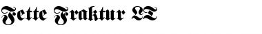 Download FetteFraktur LT Font Download FetteFraktur LT Font