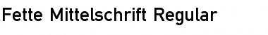 Fette-Mittelschrift Regular Font