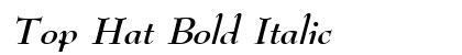 Top Hat Bold Italic Preview