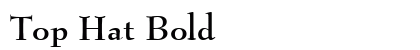 Top Hat Bold preview