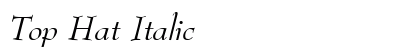 Top Hat Italic Preview