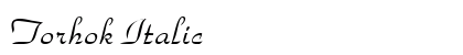 Torhok Italic Preview