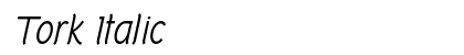 Tork Italic Preview