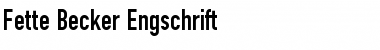 Download Fette Becker Engschrift Font Download Fette Becker Engschrift Font