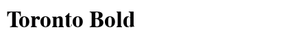 Toronto Bold preview