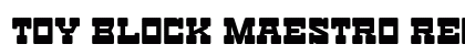 Toy Block Maestro Regular preview