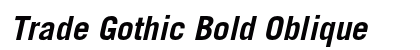 Trade Gothic Bold Oblique Preview
