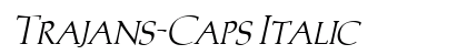 Trajans-Caps Italic preview