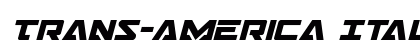 Trans-America Italic Italic preview