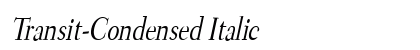 Transit-Condensed Italic preview