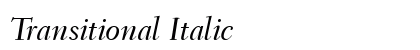 Transitional Italic preview