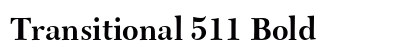 Transitional 511 Bold preview