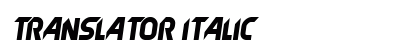 Translator Italic preview