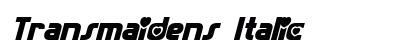 Transmaidens Italic preview